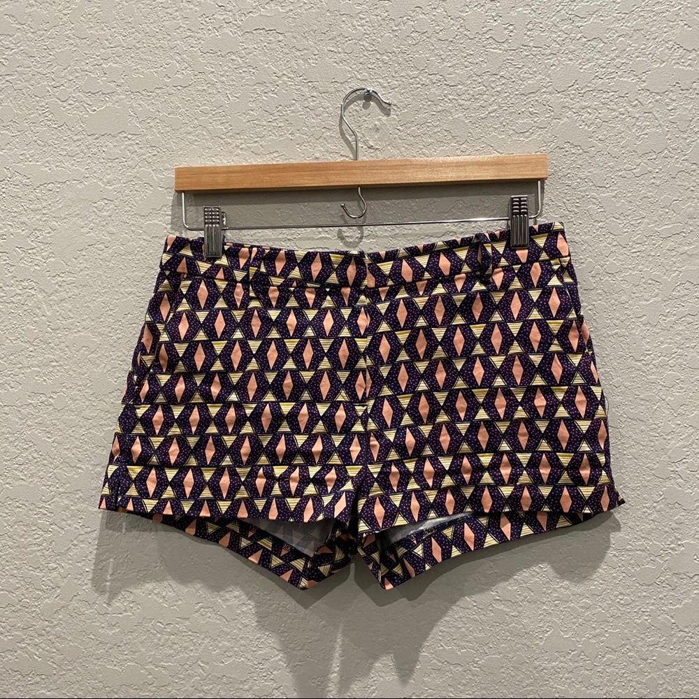 H&M pastel pattern on deep blue dress casual short